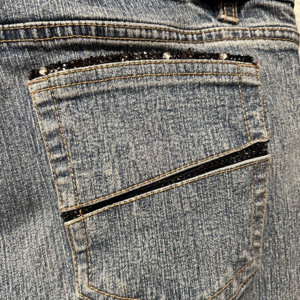 Vintage Y2K Zoey Beth Women's Bootcut Denim Jeans‎ 9/10 Medium Wash Stretch - Picture 10 of 11